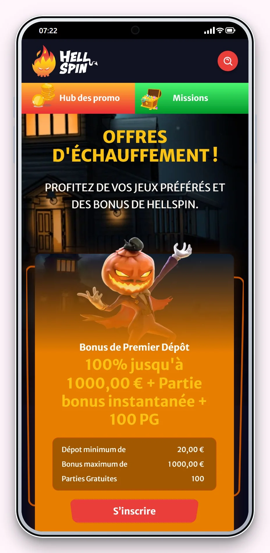 casino en ligne flexepin : HellSpin sur mobile