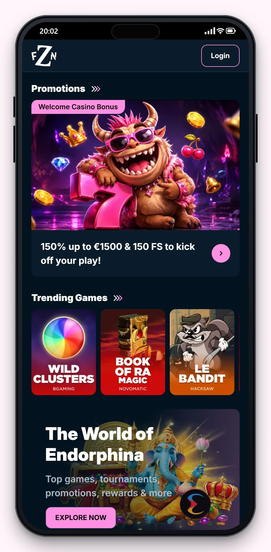 casino met flexepin: Frenzino mobiele lobby